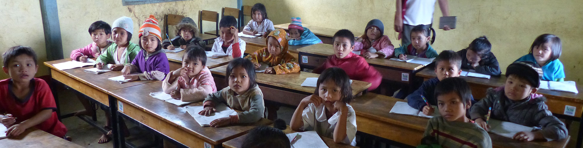 Children in Burma classroom