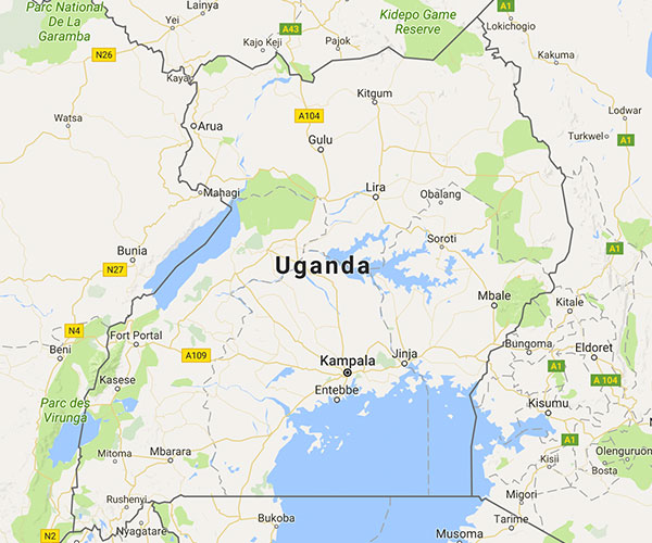 Map of Uganda